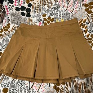 J.Crew pleated chino mini skirt